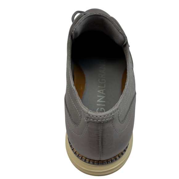 Cole Haan Mens Original Grand Shortwing Oxford Size 9 Ironstone Alabaster NEW main image 4